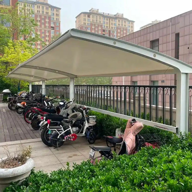 威县膜结构电动车棚